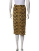 BA&SH Animal Print Knee-Length Skirt
