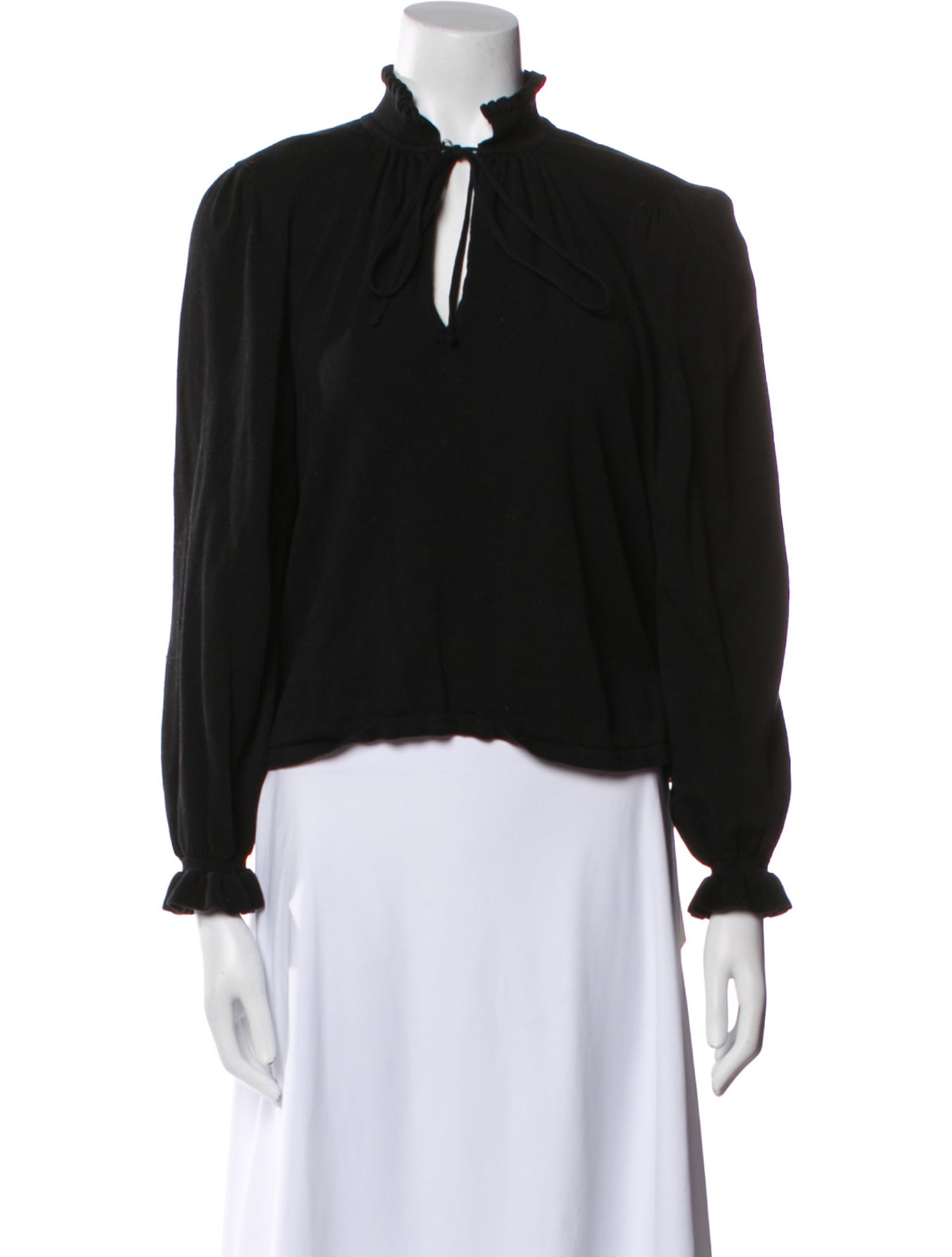 BA&SH V-Neck Long Sleeve Blouse