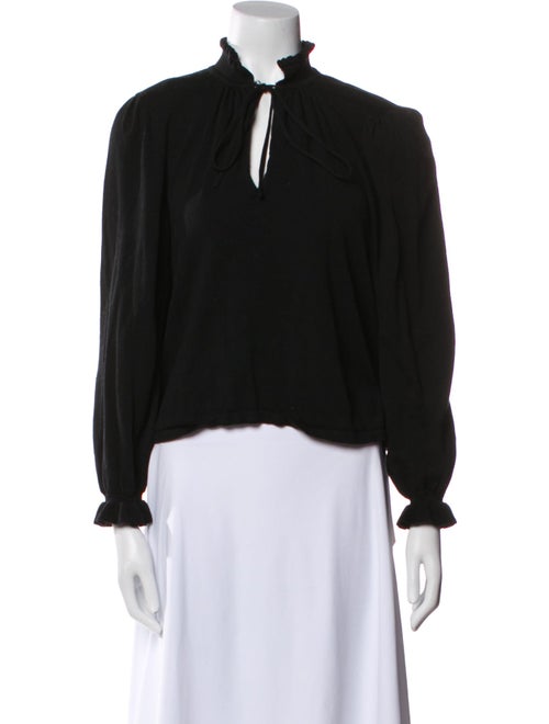 BA&SH V-Neck Long Sleeve Blouse