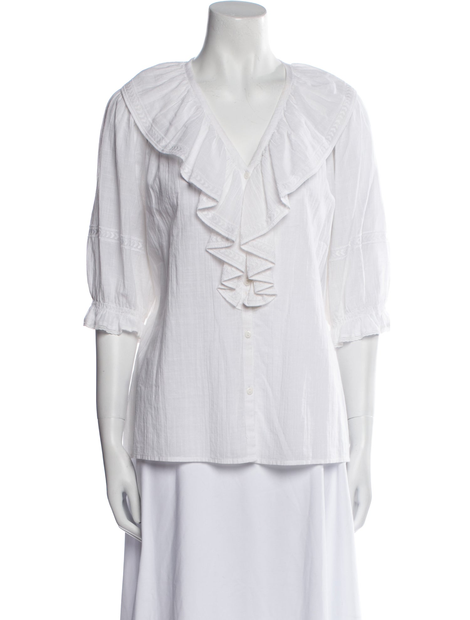 BA&SH V-Neck Three-Quarter Sleeve Tunic