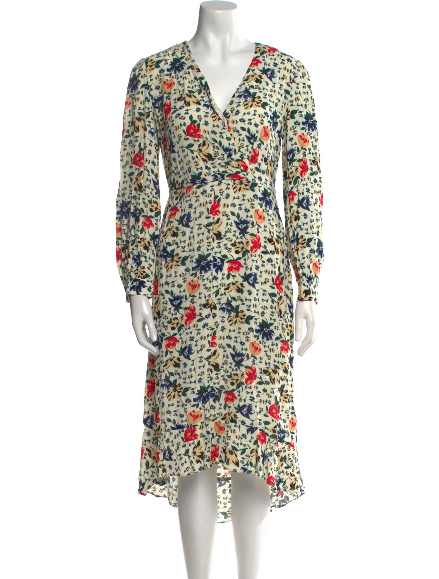 BA&SH Floral Print Knee-Length Dress w/ Tags