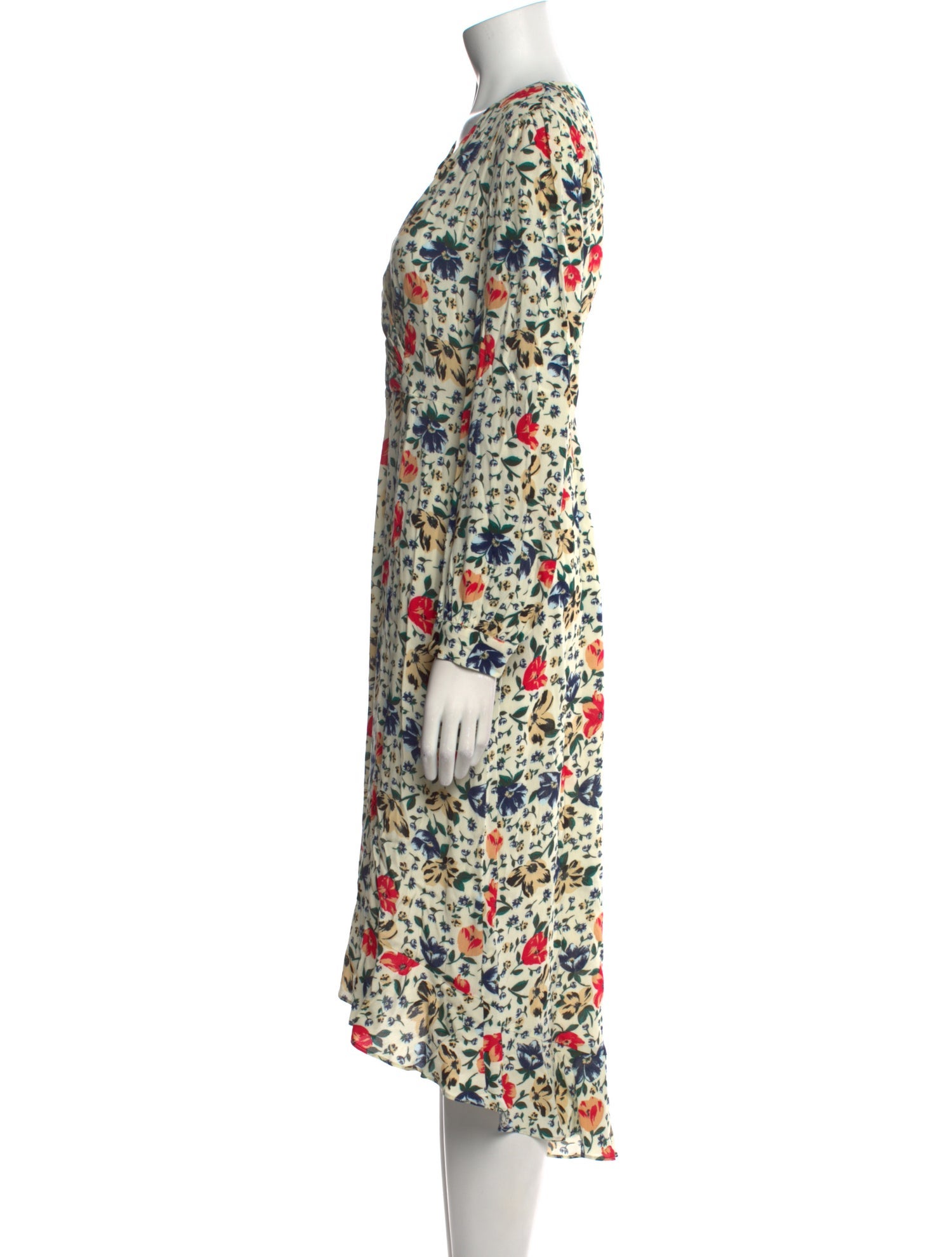 BA&SH Floral Print Knee-Length Dress w/ Tags