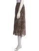 BA&SH Printed Midi Length Skirt
