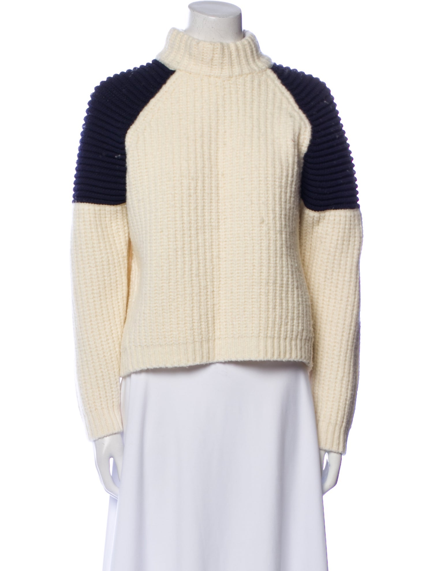 BA&SH Wool Colorblock Pattern Sweater