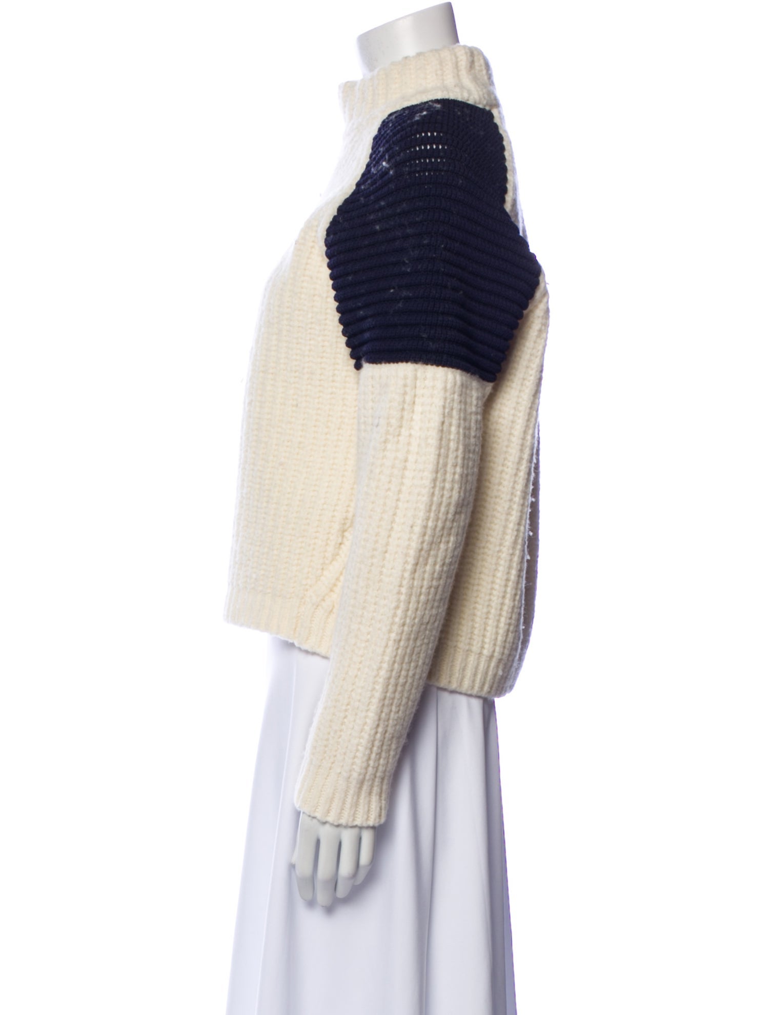 BA&SH Wool Colorblock Pattern Sweater