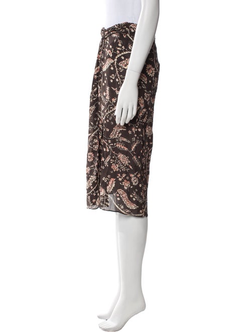BA&SH Floral Print Knee-Length Skirt