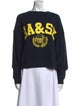 BA&SH Graphic Print Scoop Neck Sweatshirt