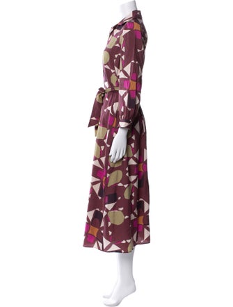 BA&SH Floral Print Midi Length Dress