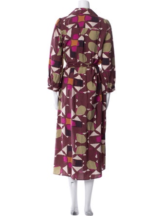 BA&SH Floral Print Midi Length Dress