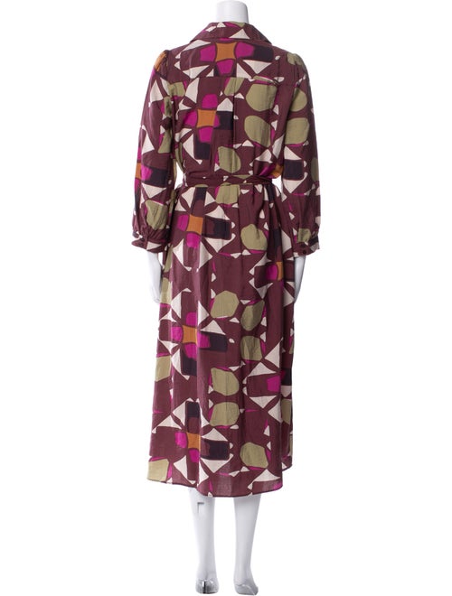 BA&SH Floral Print Midi Length Dress