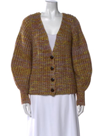 BA&SH Cable Knit V-Neck Sweater