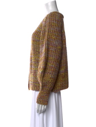 BA&SH Cable Knit V-Neck Sweater