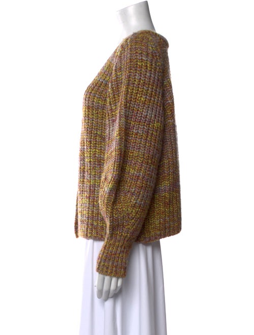 BA&SH Cable Knit V-Neck Sweater