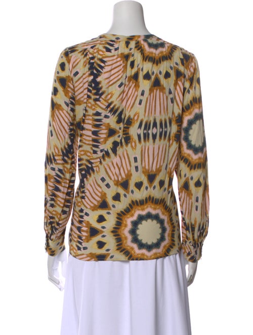 BA&SH Animal Print Crew Neck Blouse