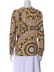 BA&SH Animal Print Crew Neck Blouse