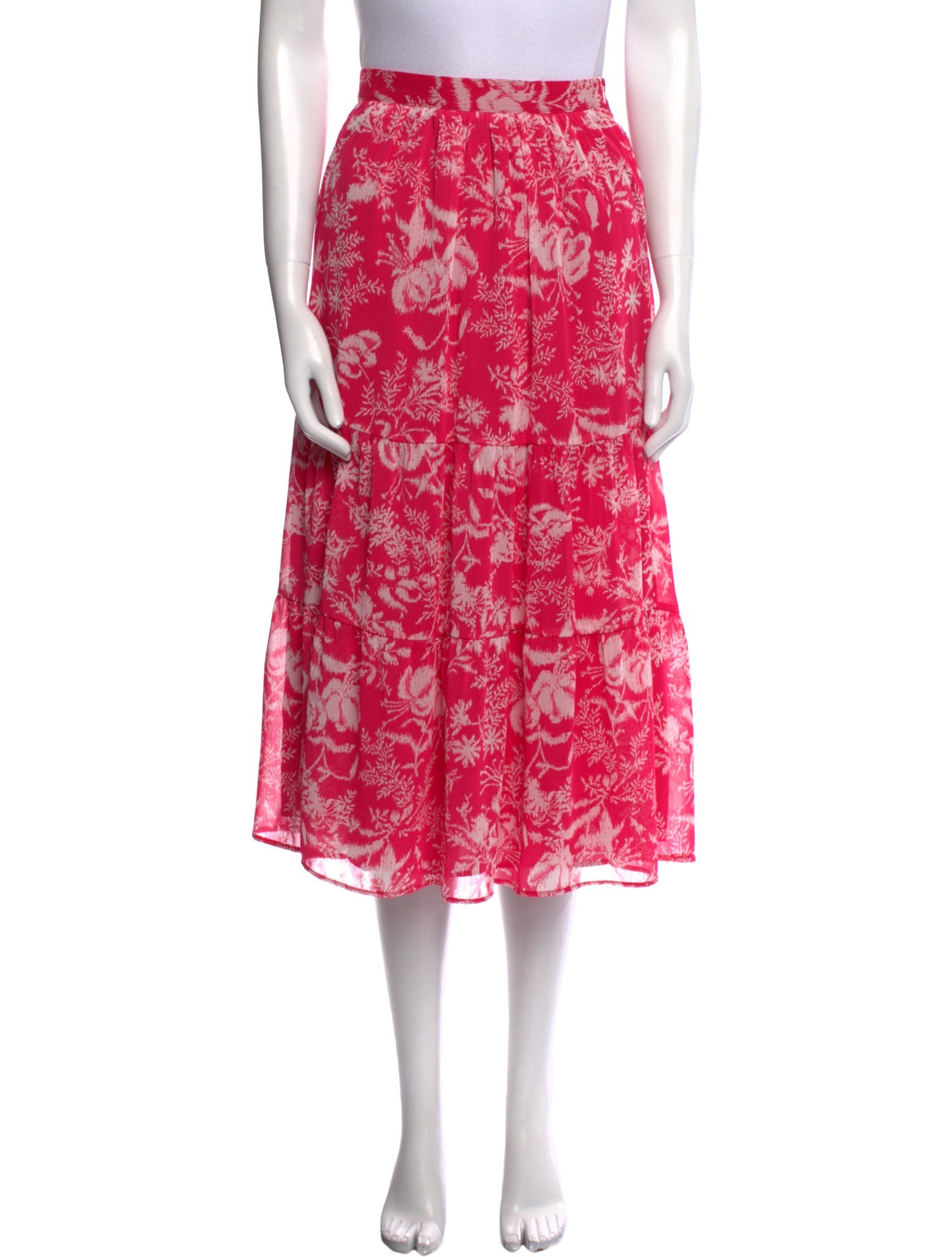 BA&SH Floral Print Midi Length Skirt w/ Tags