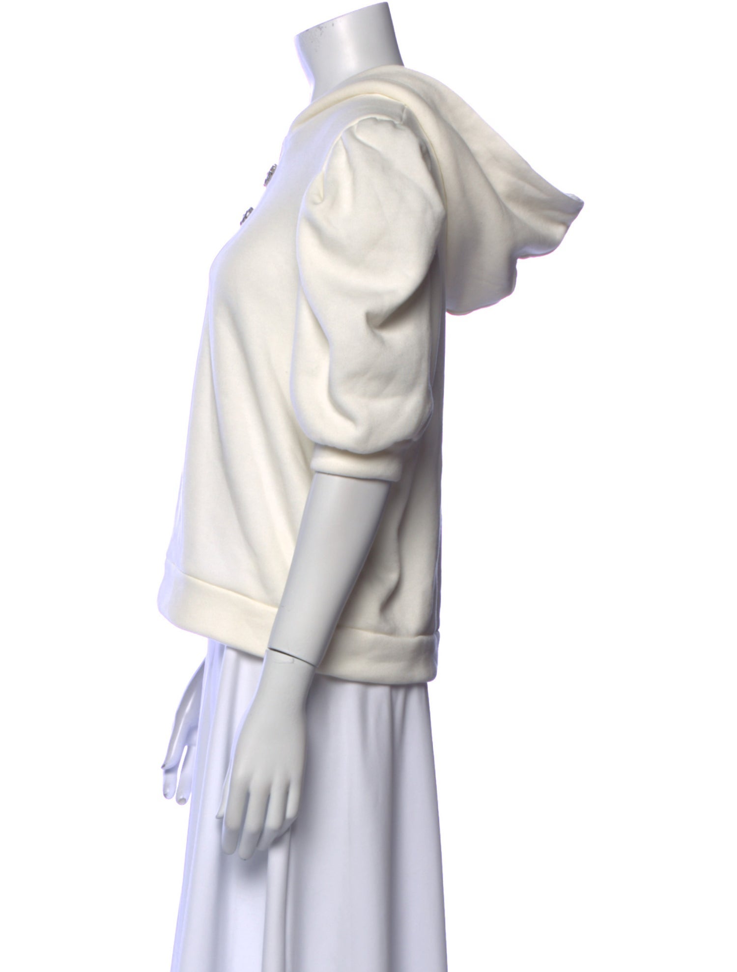 BA&SH V-Neck Three-Quarter Sleeve Sweatshirt