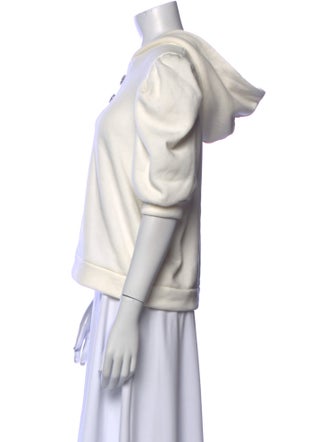 BA&SH V-Neck Three-Quarter Sleeve Sweatshirt