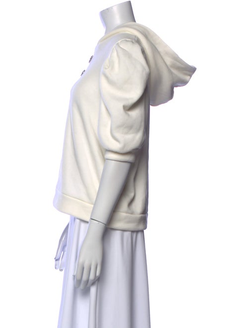 BA&SH V-Neck Three-Quarter Sleeve Sweatshirt