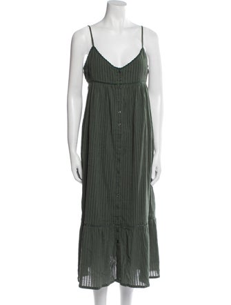 BA&SH V-Neck Long Dress