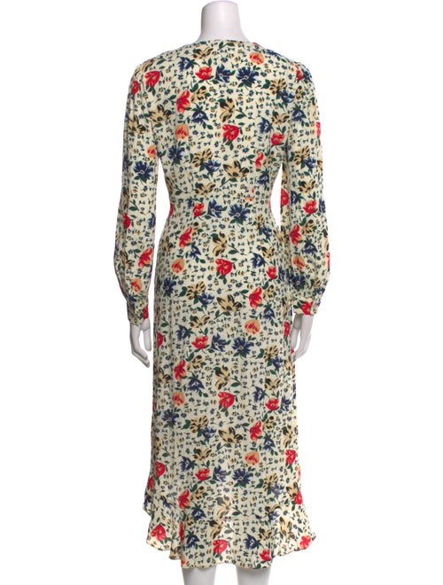BA&SH Floral Print Midi Length Dress