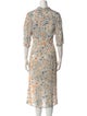 BA&SH Floral Print Long Dress