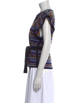 BA&SH Striped V-Neck Sweater