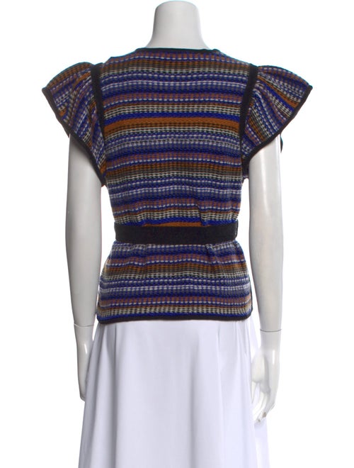 BA&SH Striped V-Neck Sweater