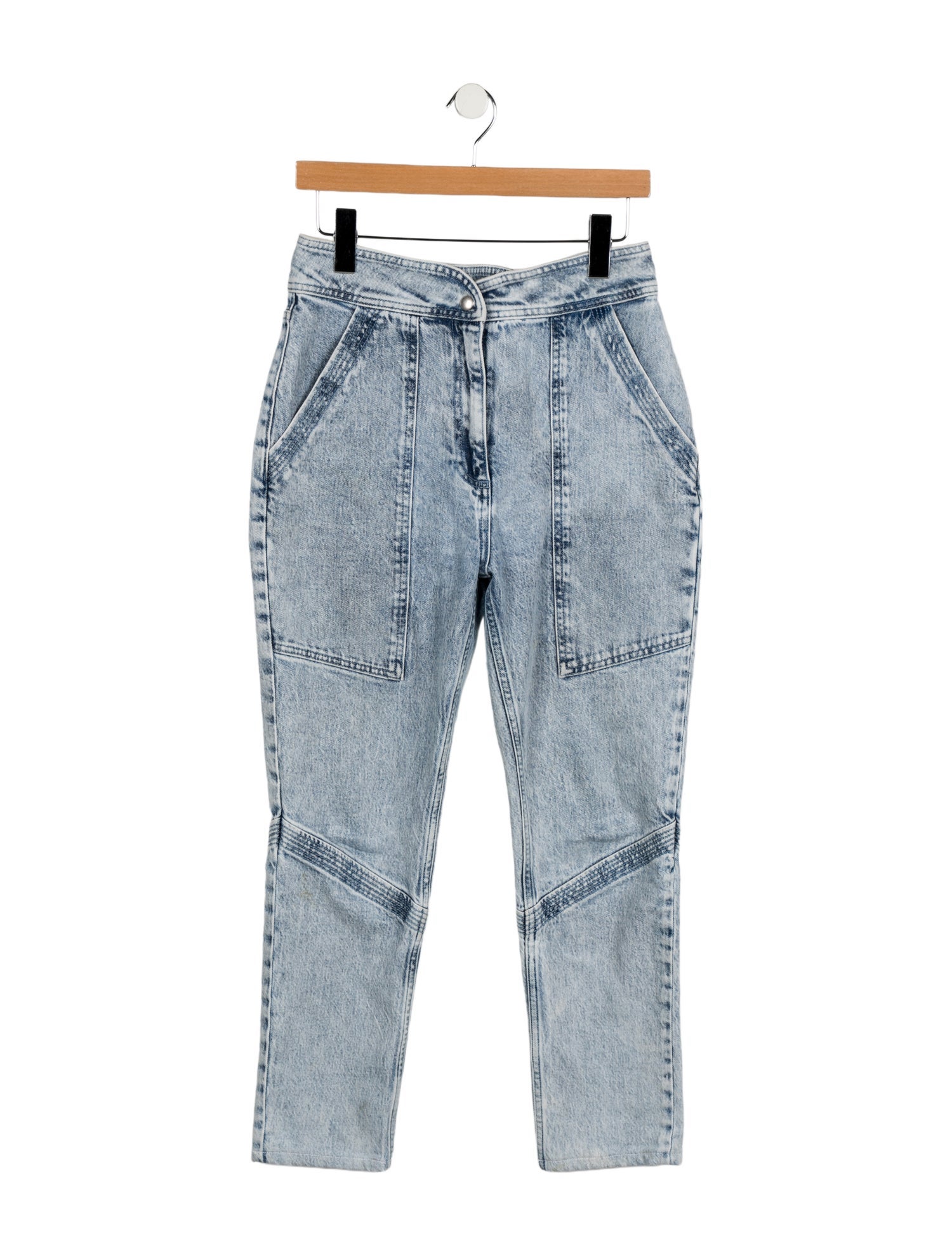 BA&SH Mid-Rise Straight Leg Jeans