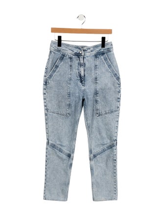 BA&SH Mid-Rise Straight Leg Jeans