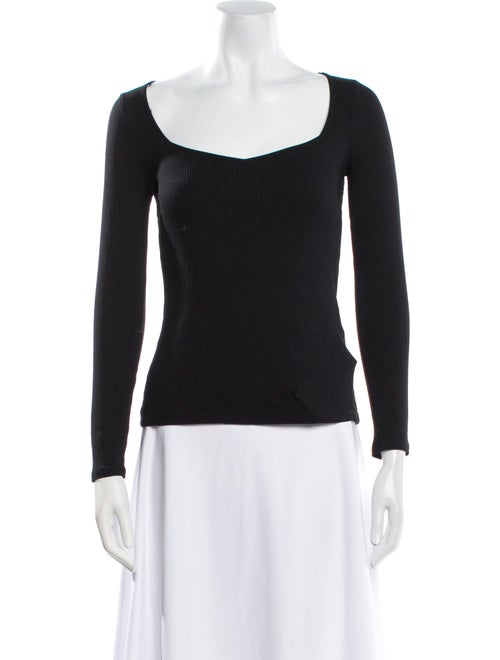 BA&SH Square Neckline Long Sleeve Top