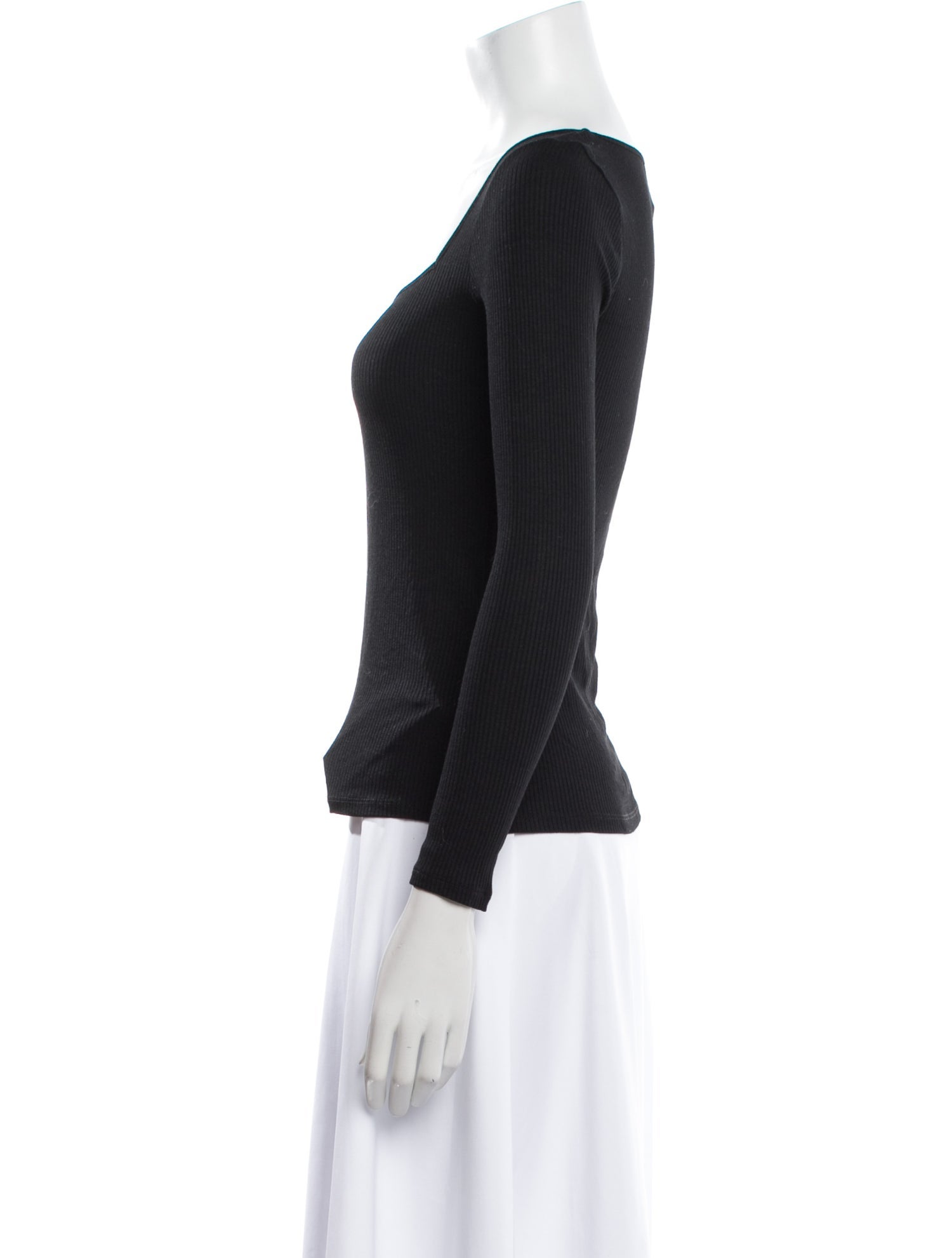 BA&SH Square Neckline Long Sleeve Top