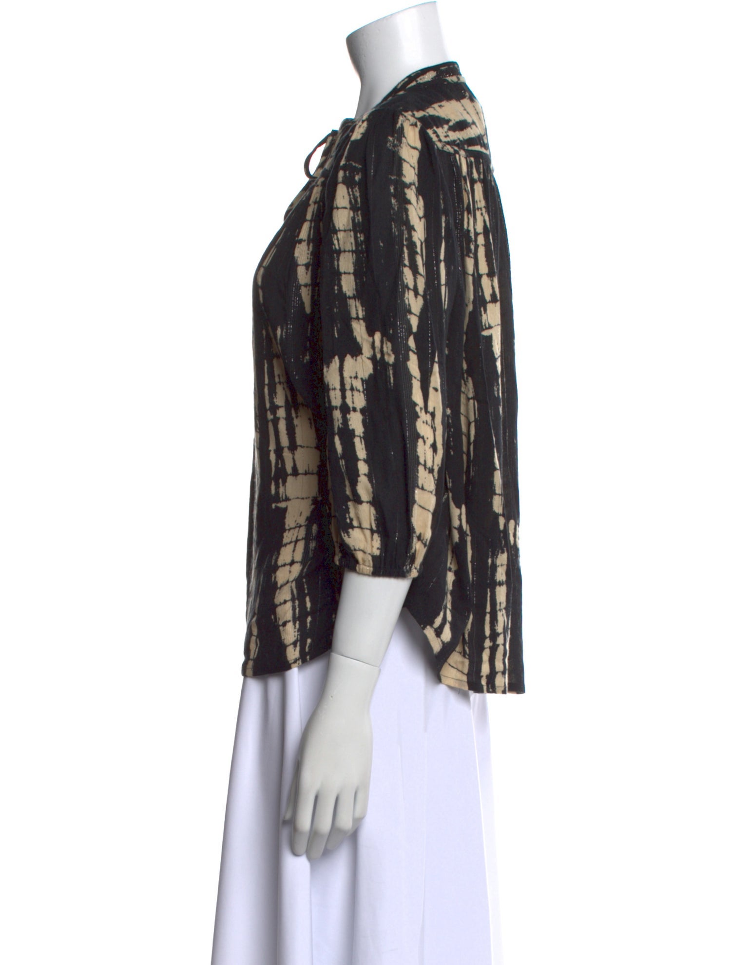 BA&SH Printed V-Neck Blouse