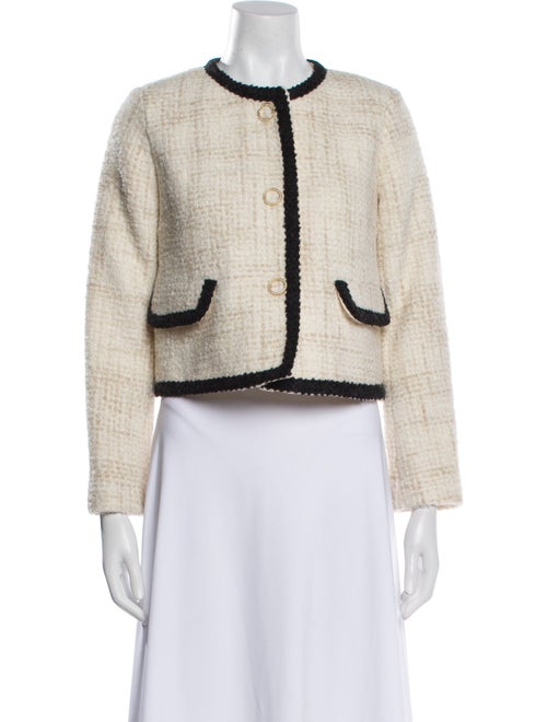 BA&SH Tweed Pattern Evening Jacket