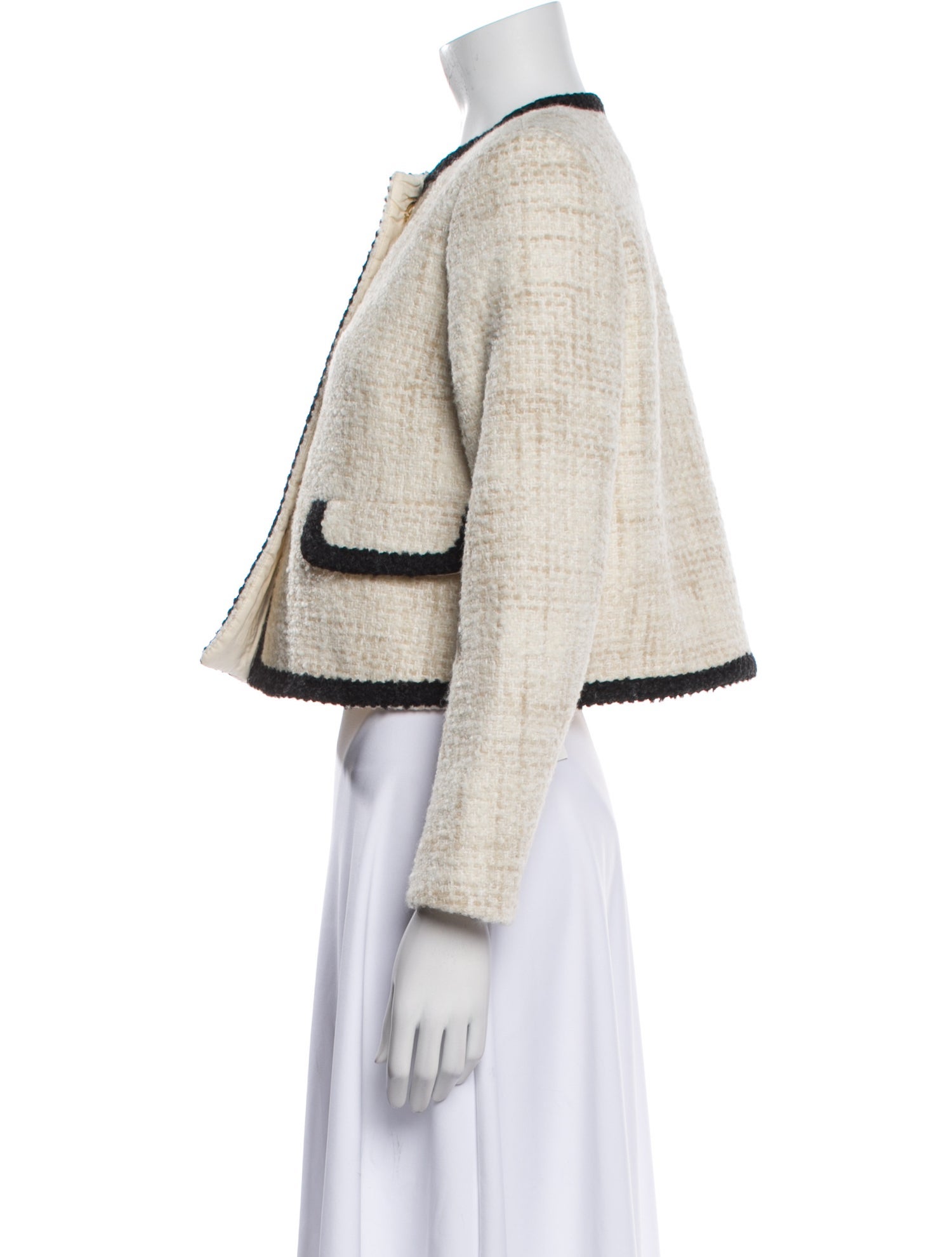 BA&SH Tweed Pattern Evening Jacket