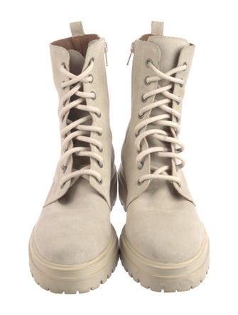 BA&SH Suede Combat Boots