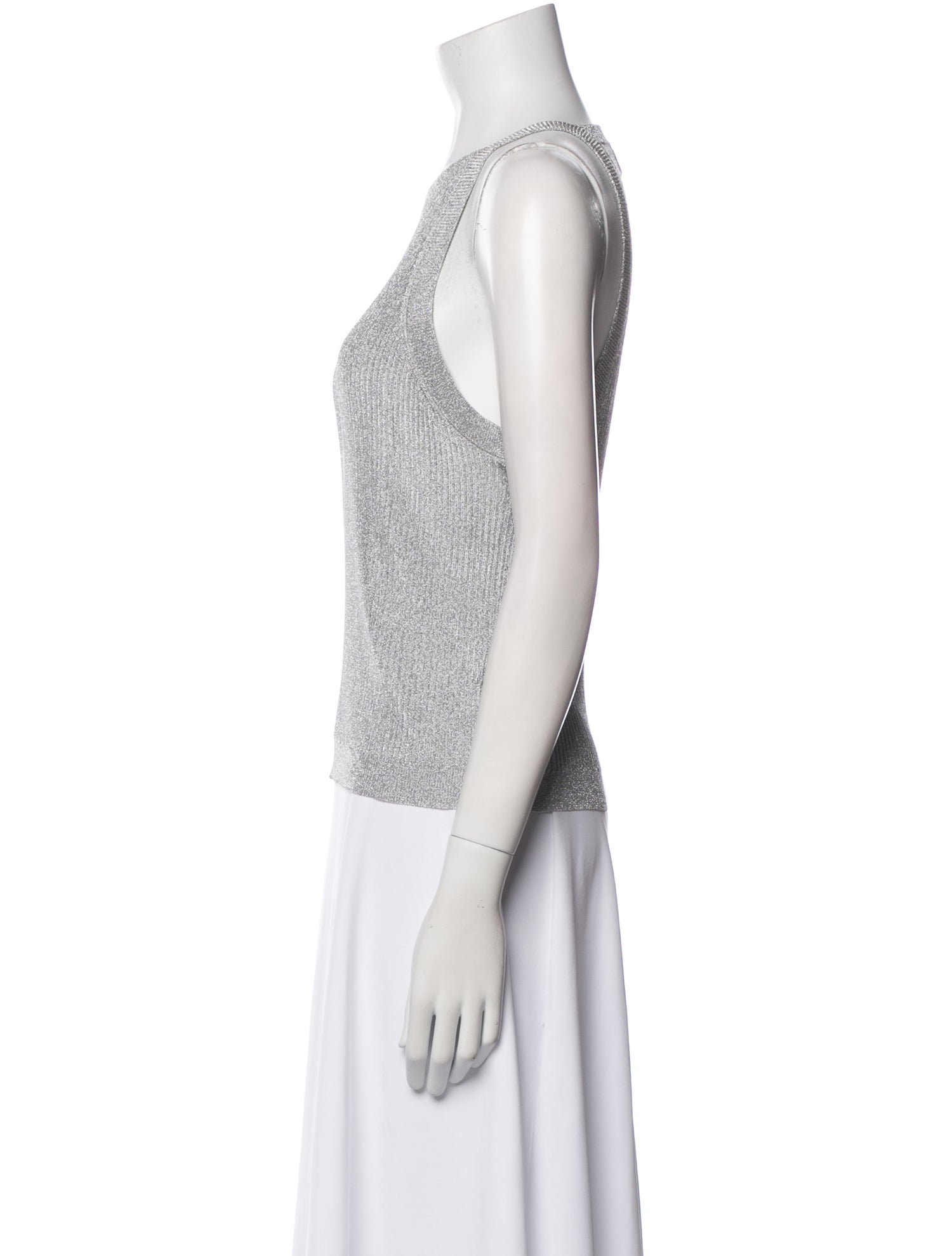 BA&SH Crew Neck Sleeveless Top