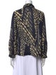 BA&SH Printed Mock Neck Blouse