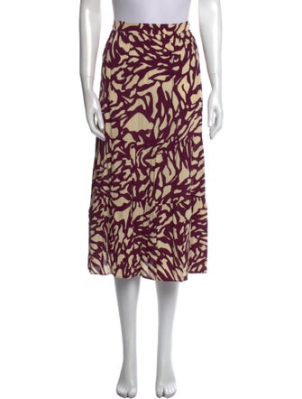 BA&SH Printed Long Skirt