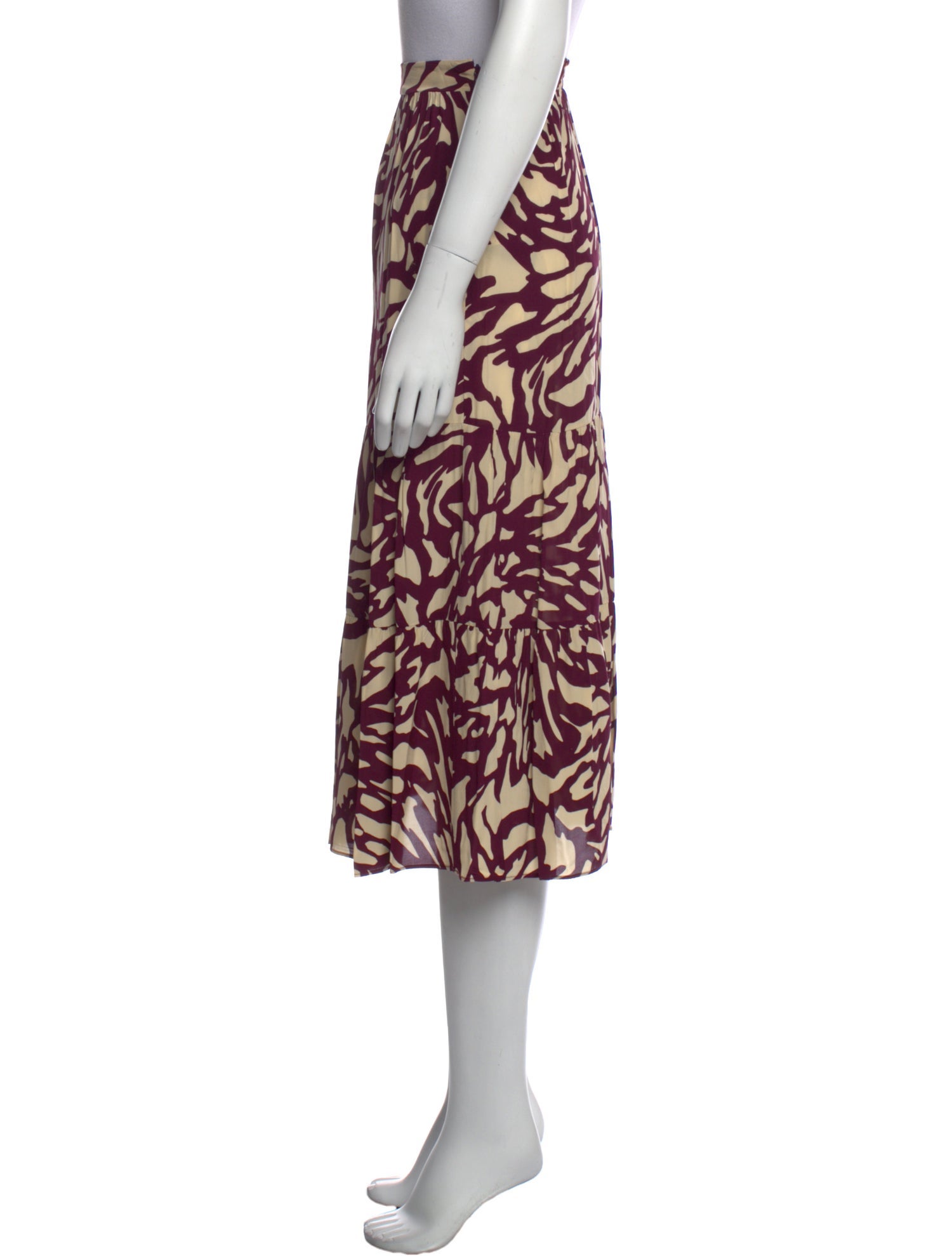 BA&SH Printed Long Skirt