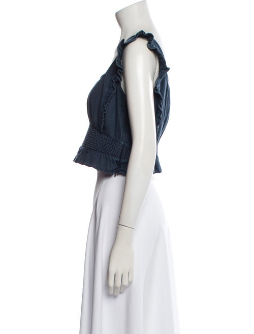 BA&SH Square Neckline Sleeveless Crop Top