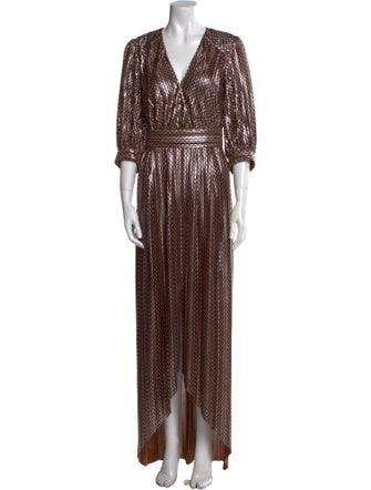 BA&SH Printed Long Dress