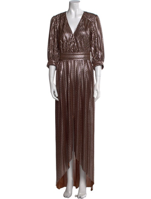 BA&SH Printed Long Dress