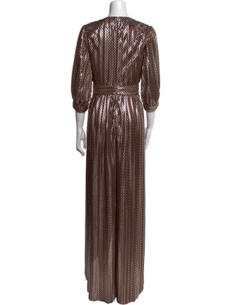 BA&SH Printed Long Dress