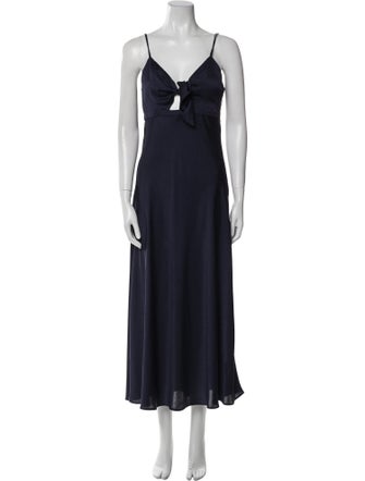 BA&SH V-Neck Long Dress