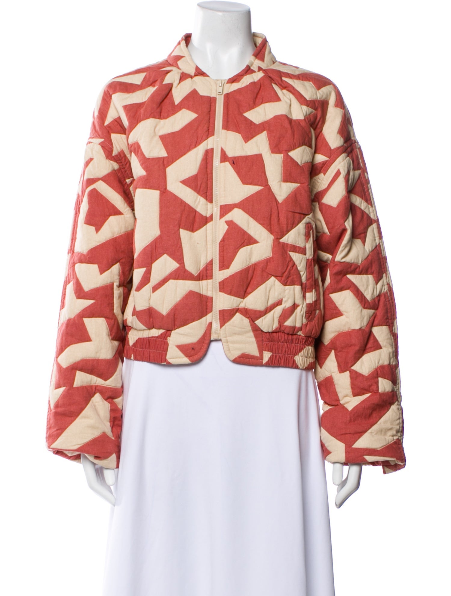 BA&SH Floral Print Bomber Jacket