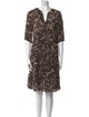 BA&SH Printed Knee-Length Dress