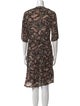 BA&SH Printed Knee-Length Dress