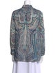 BA&SH Paisley Print Long Sleeve Blouse