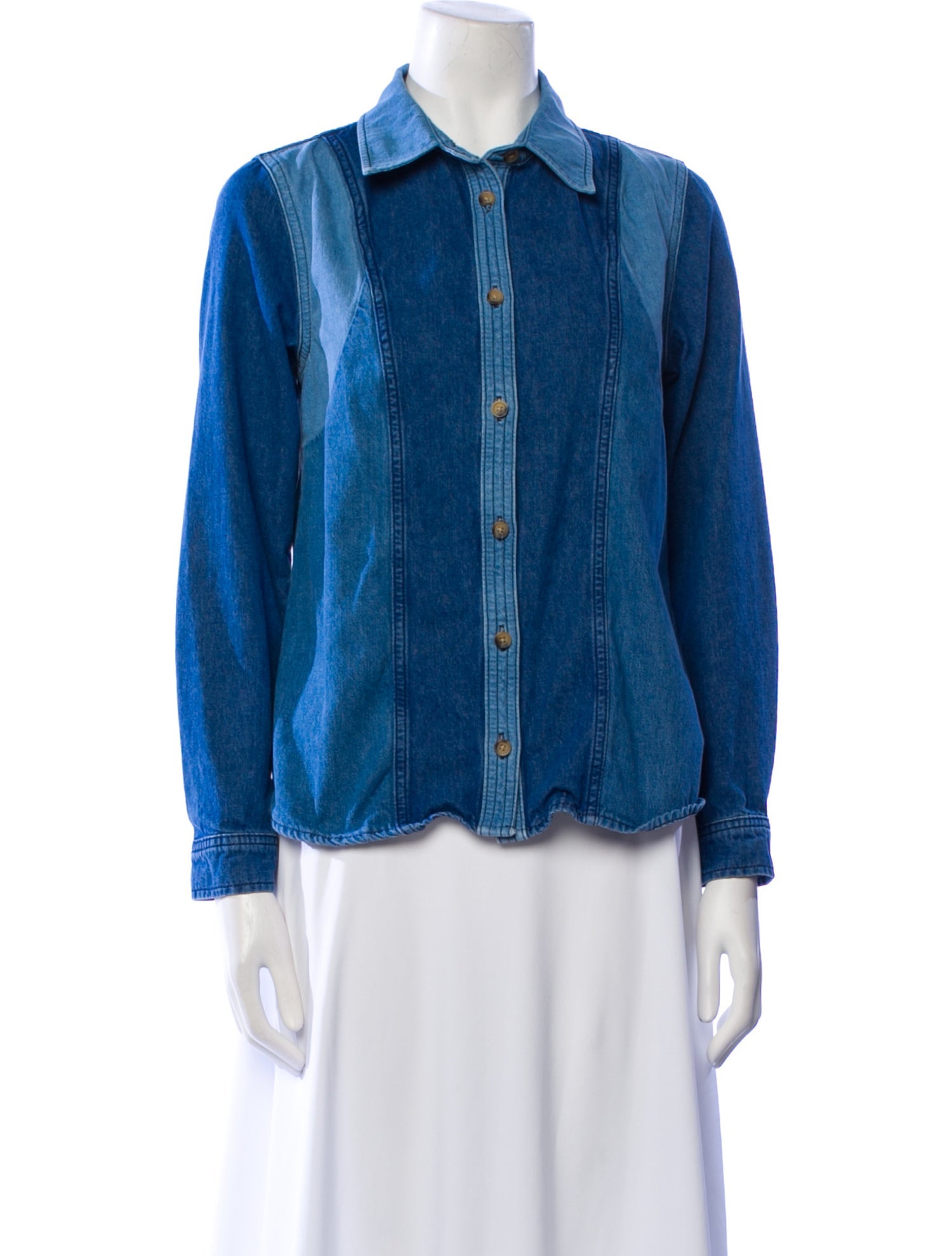 BA&SH Long Sleeve Button-Up Top
